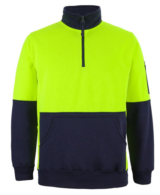 JB's HV 330G 1/2 ZIP FLEECE - Lime/Navy