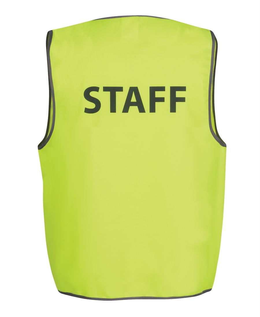 JB's HV SAFETY VEST PRINT STAFF - Lime
