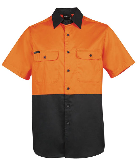 JB's HV S/S 150G SHIRT - Orange/Black