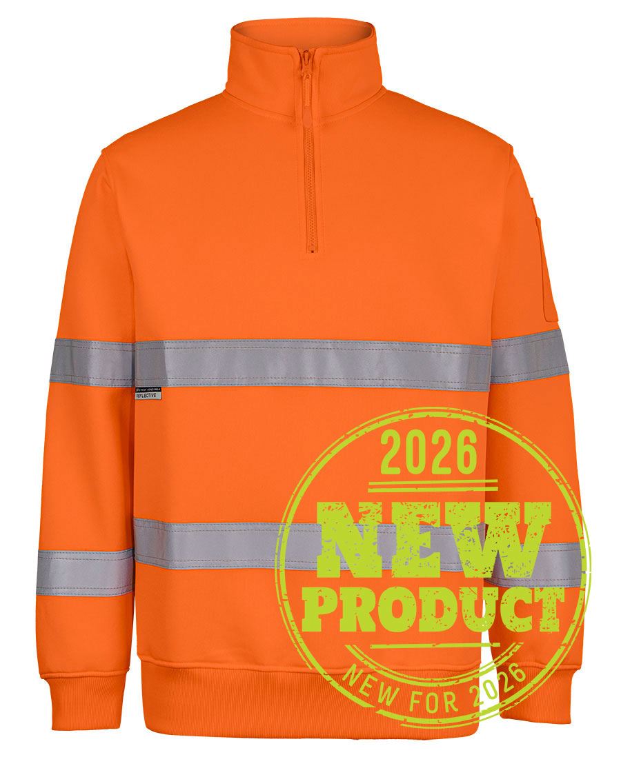 JB's BIOMOTION (D+N) 1/2 ZIP FLEECY SWEAT - Orange