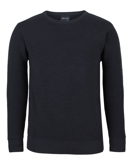 JB's CHUNKY CREW NECK JUMPER - Black