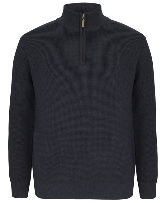 JB's CHUNKY 1/2 ZIP JUMPER - Black