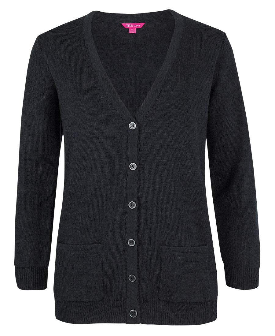 JB's LADIES ANTI-BACTERIAL ISO 20645 CARDIGAN - Black