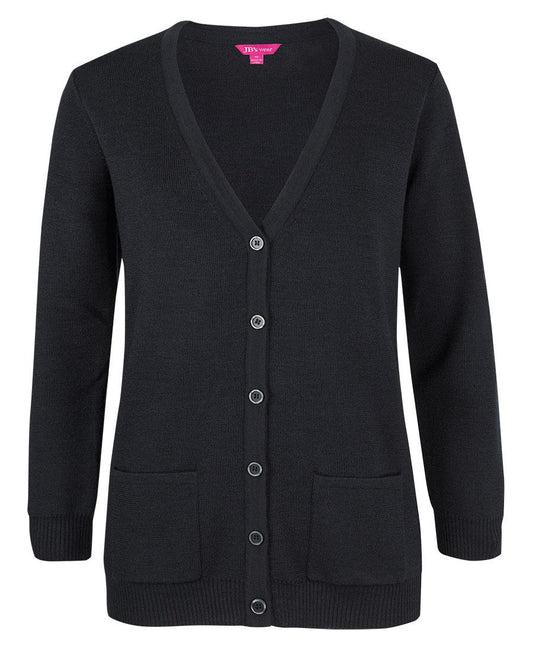 JB's LADIES ANTI-BACTERIAL ISO 20645 CARDIGAN - Black