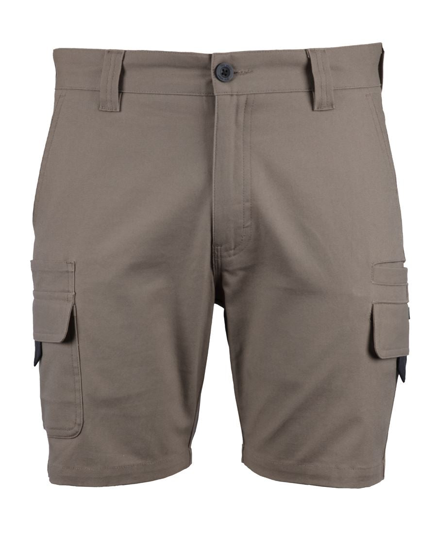 JB's MULTI POCKET STRETCH CANVAS SHORT - Taupe