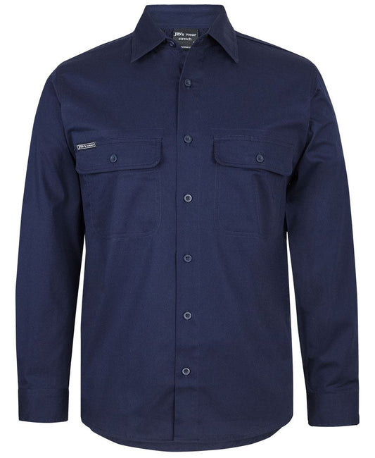 JB's L/S STRETCH WORK SHIRT - Navy