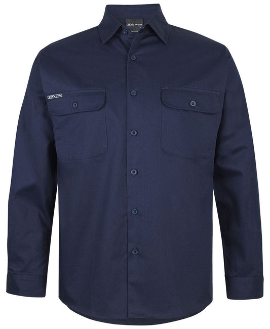 JB's L/S 150G WORK SHIRT - Navy