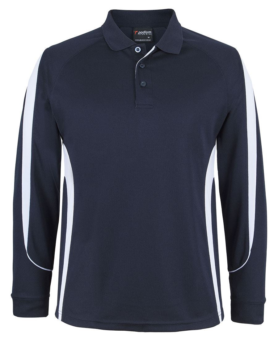 PDM L/S BELL POLO - Navy/White