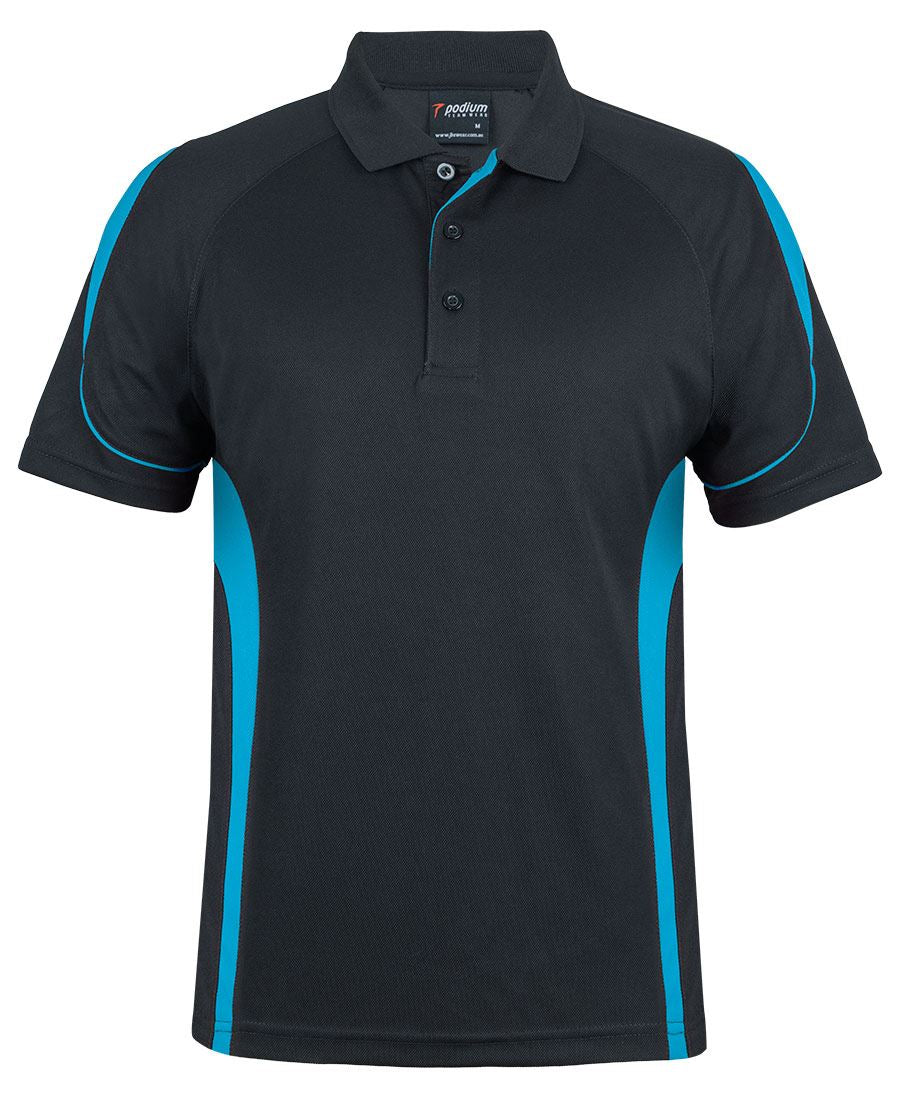 PDM BELL POLO - Black/Aqua