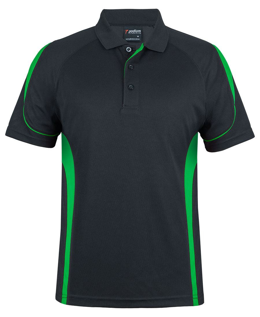 PDM BELL POLO - Black/Pea Green