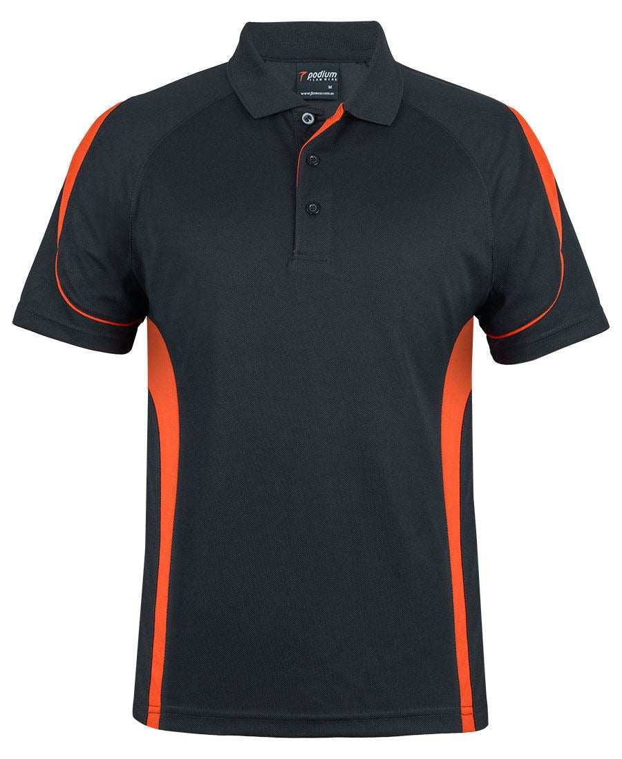 PDM BELL POLO - Black/Orange