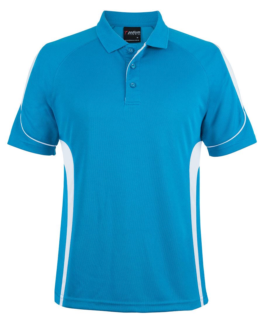 PDM BELL POLO - Aqua/White