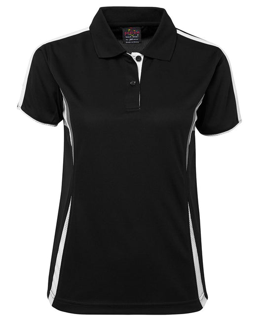 PODIUM LADIES COOL POLO - Black/White/Grey