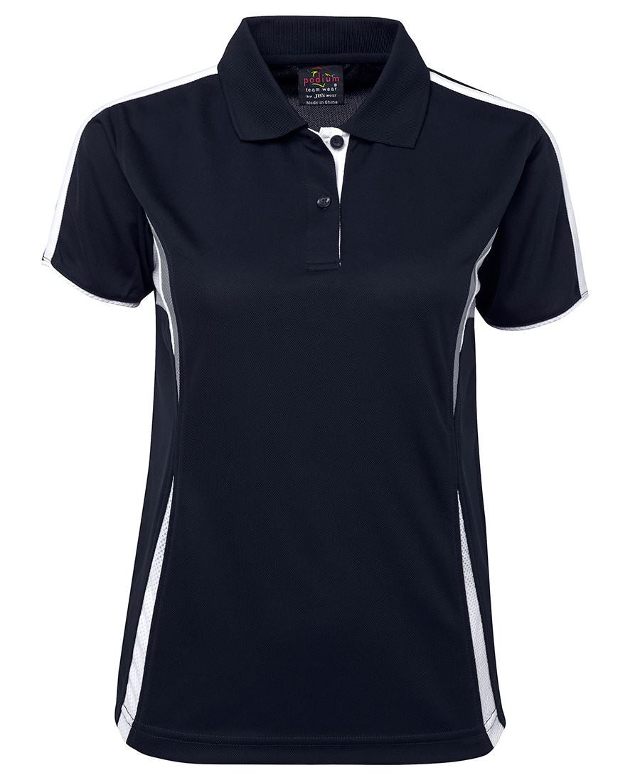 PODIUM LADIES COOL POLO - Navy/White/Grey