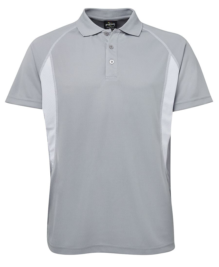 PODIUM INSERT POLO - Grey/White