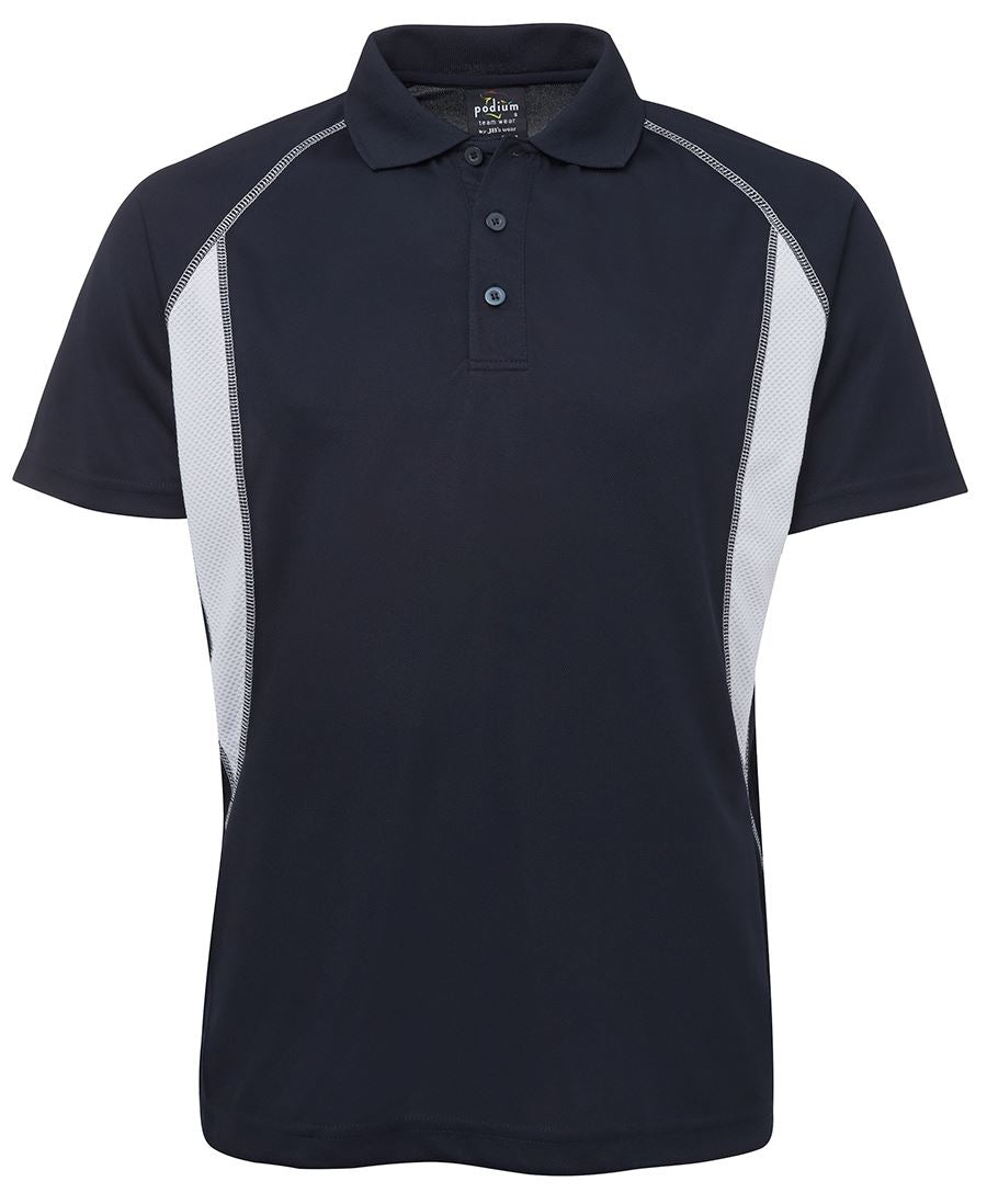 PODIUM INSERT POLO - Navy/White