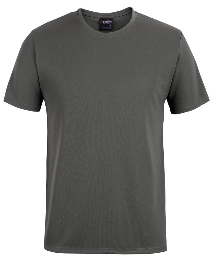 PODIUM POLY TEE - Gunmetal