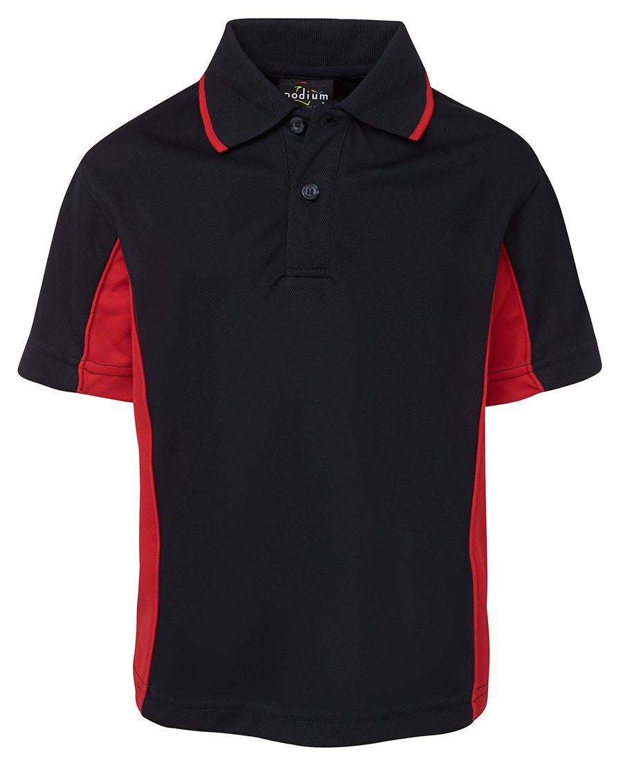 PODIUM KIDS C/TRAST POLO - Navy/Red