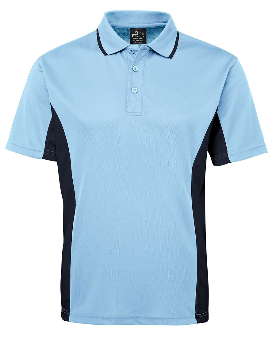 PODIUM C/TRAST POLO - Light Blue/Navy