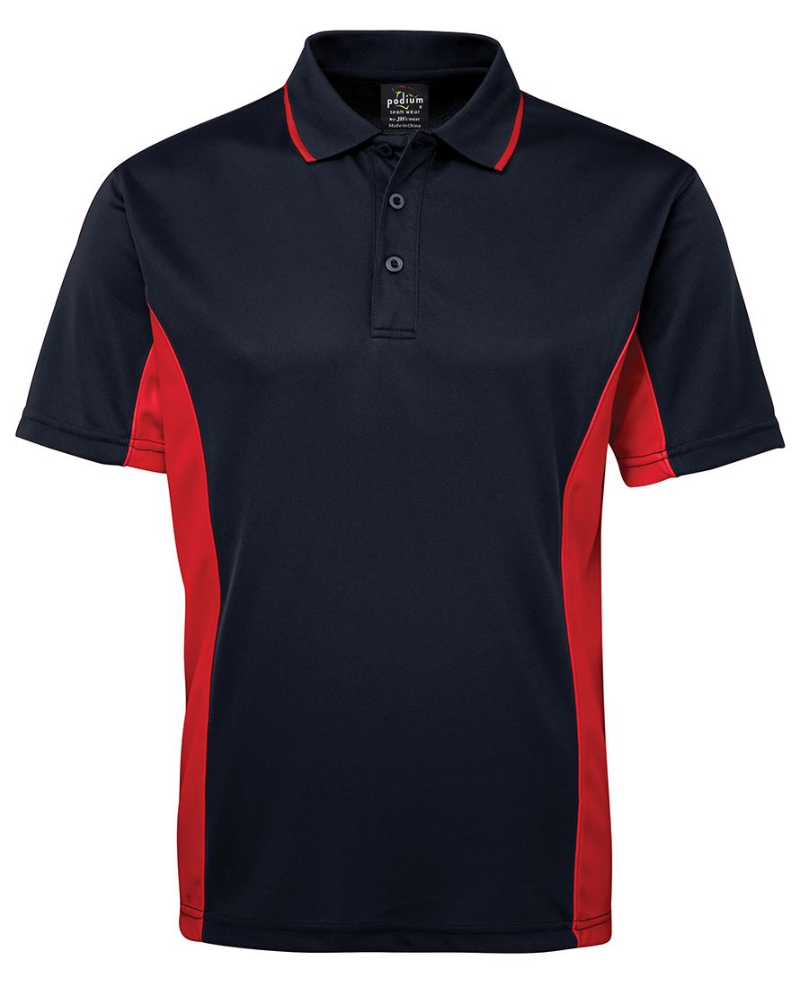PODIUM C/TRAST POLO - Navy/Red