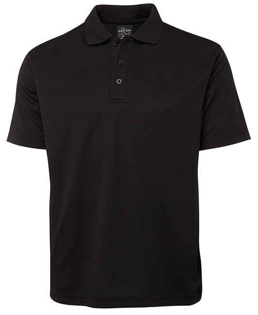 PODIUM S/S POLY POLO - Black