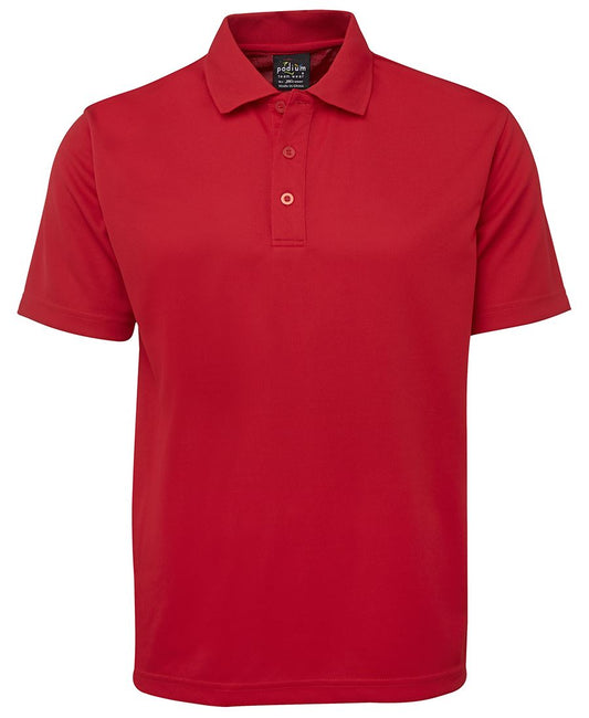 PODIUM S/S POLY POLO - Red