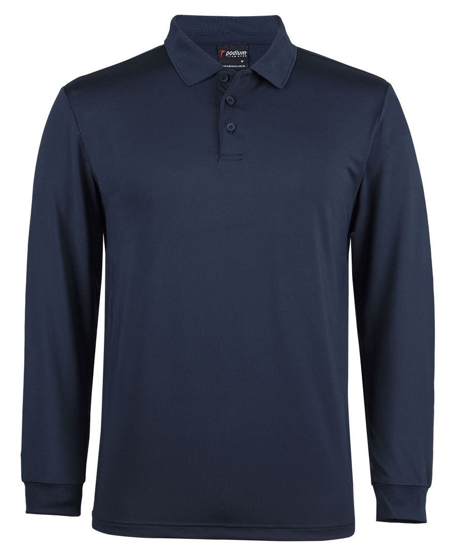 PODIUM L/S STRETCH POLO - Navy