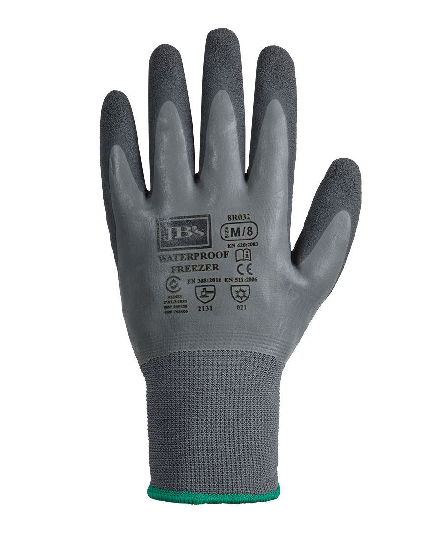 JB's W/PROOF LATEX COAT FREEZER GLOVE 5PK - Grey/Charocal