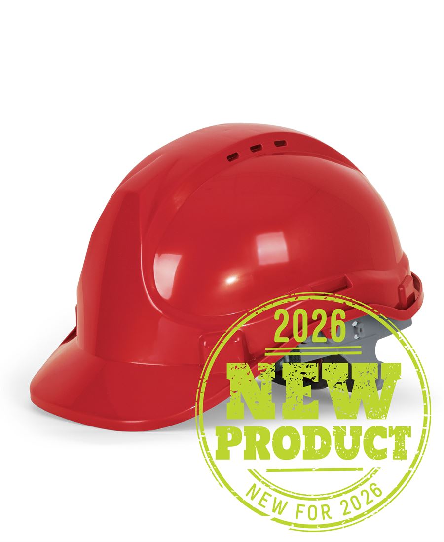 JB's PUSH-LOCK SAFETY HELMET (5PK) - Red