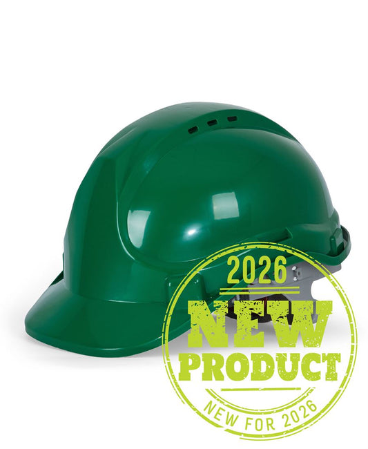 JB's PUSH-LOCK SAFETY HELMET (5PK) - Green