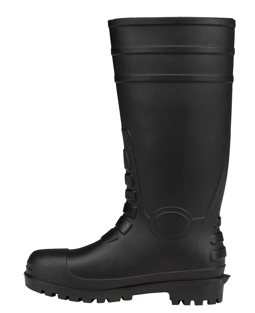 JB's STEEL TOE CAP AND STEEL PLATE GUMBOOT - Black