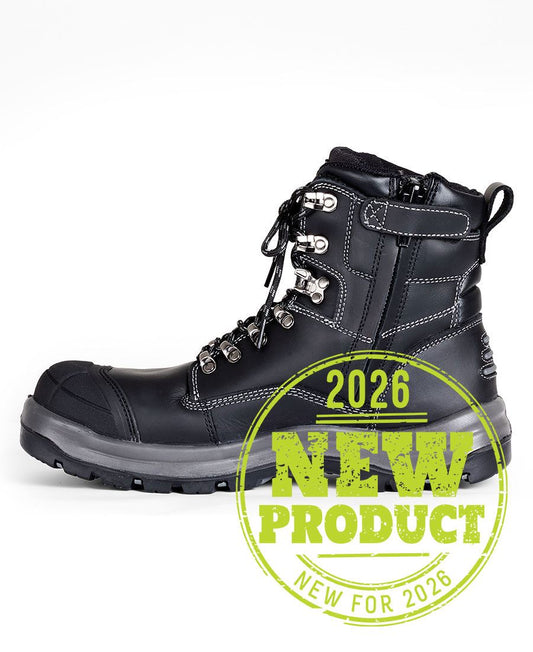JB's ROADTRAIN PUNCTURE RESIST ZIP SAFETY BOOT - Black
