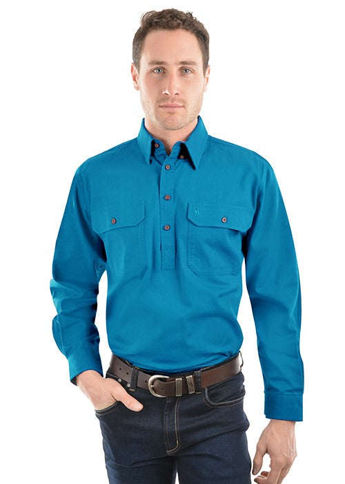 Thomas Cook HEAVY DRILL SHIRT HALF PLACKET TCP1120163