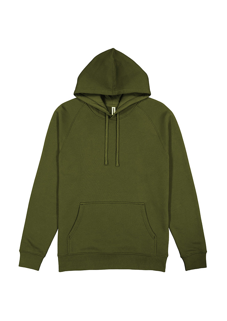 Basis Mens Hoodie - Army (back)
