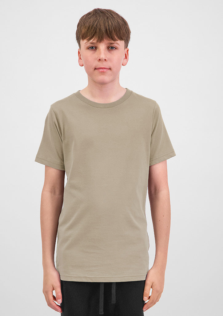 Basis Youth Short Sleeve Tee - Biscuit