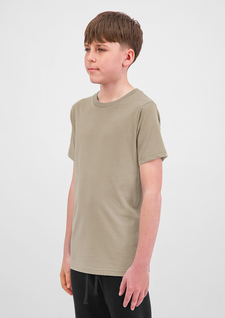 Basis Youth Short Sleeve Tee - Biscuit (back)