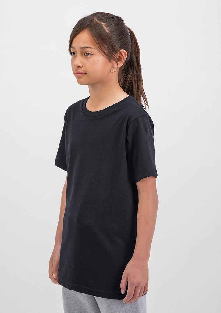 Basis Youth Short Sleeve Tee - Black (back)