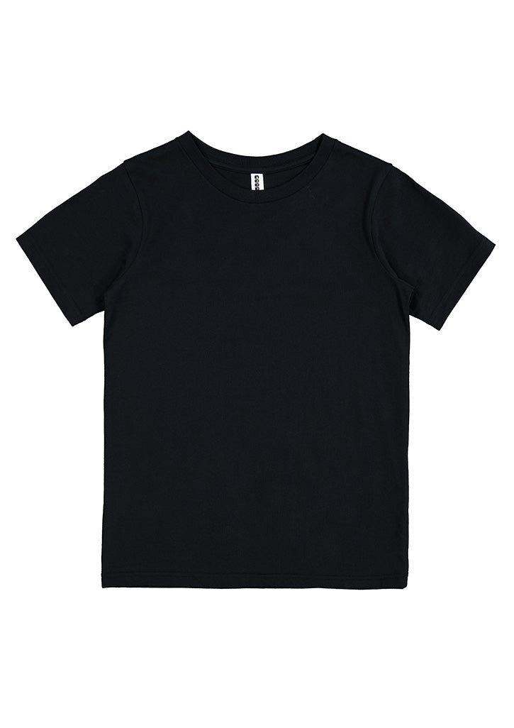 Basis Kids Short Sleeve Tee - Black (back)