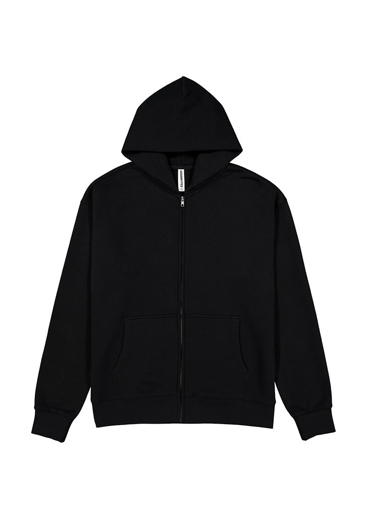 Everyday Mens Zip Hoodie - Black (back)