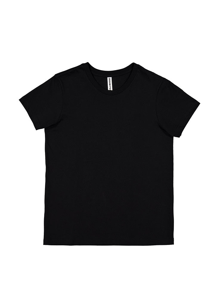 Basis Womens Short Sleeve Tee - Black (back)