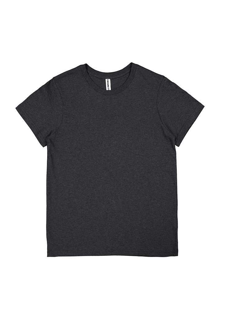 Basis Womens Short Sleeve Tee - Charcoal Marle (back)