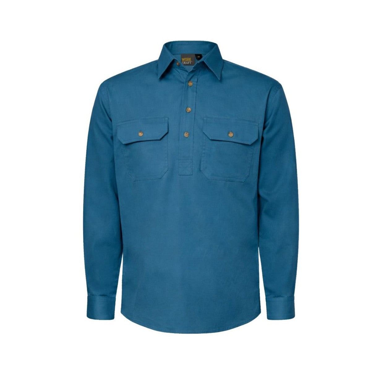 Workcraft - Men's Cotton Drill Long Sleeve Shirt