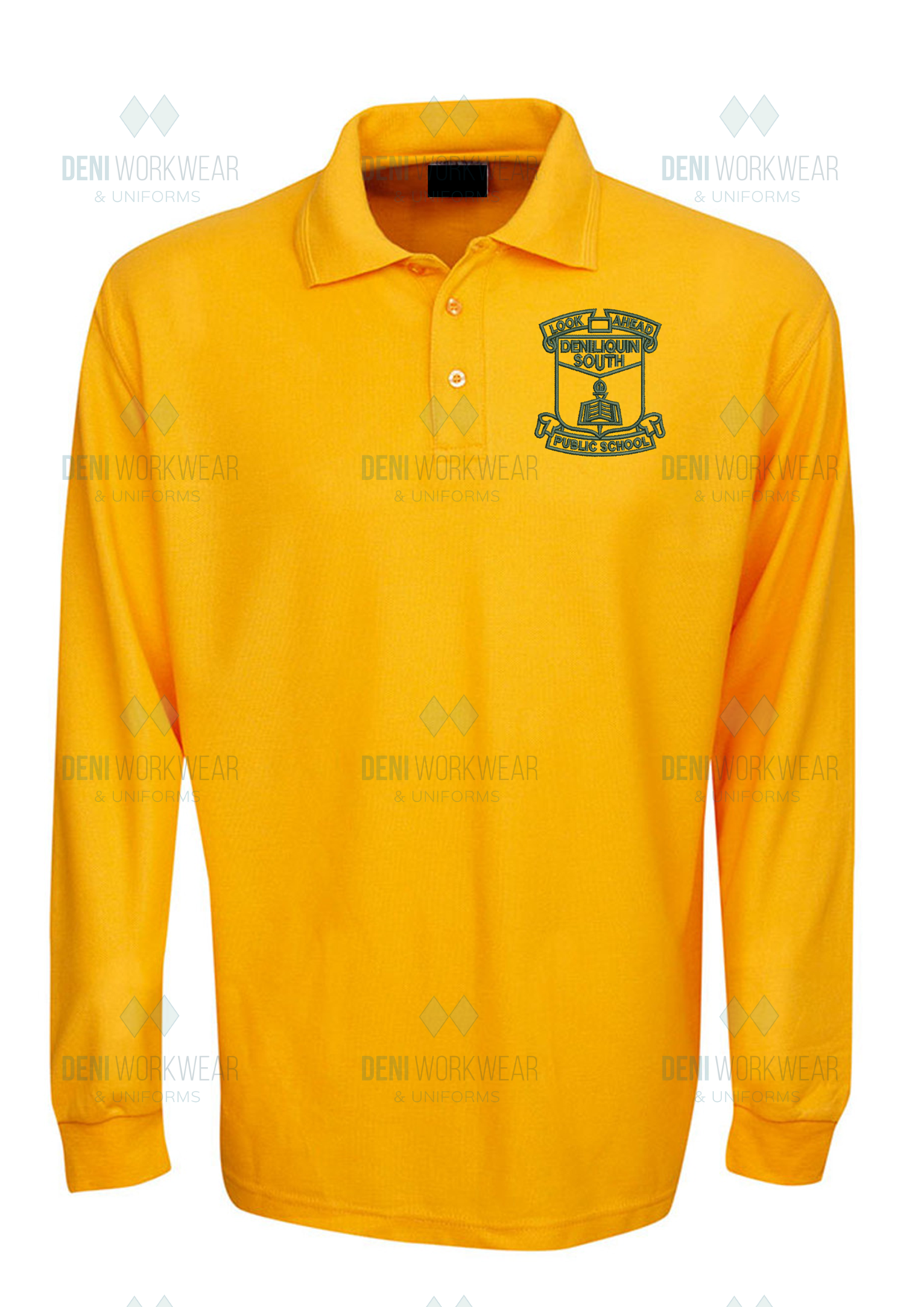 Midford Kids Long Sleeve Polo - Deni South School