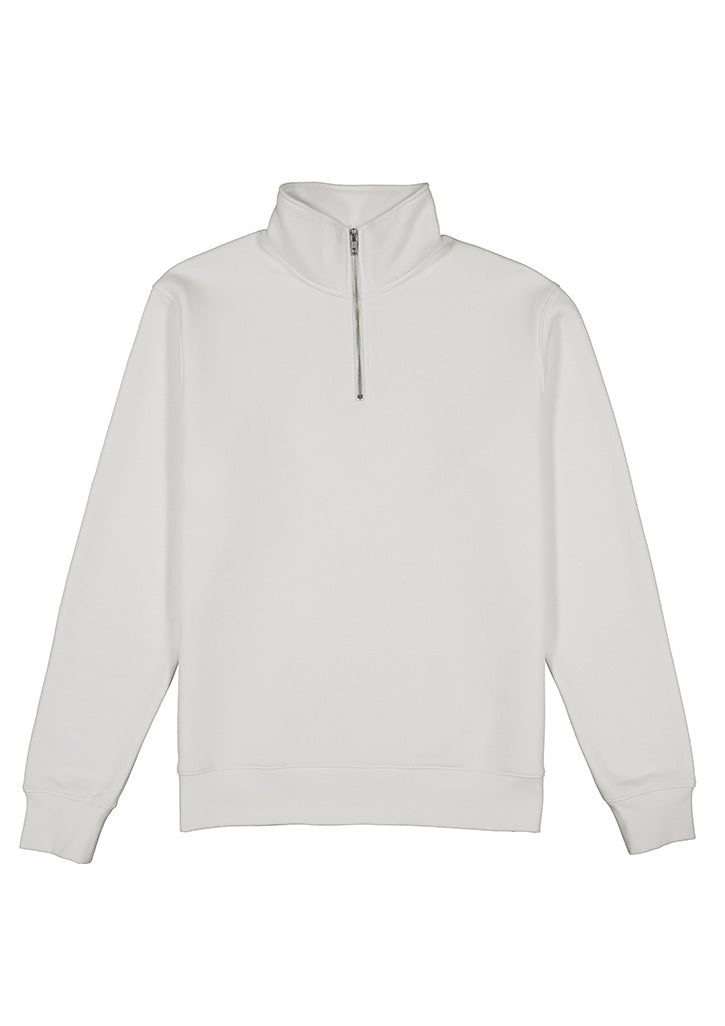Everyday Mens 1/4 Zip - Ecru (back)