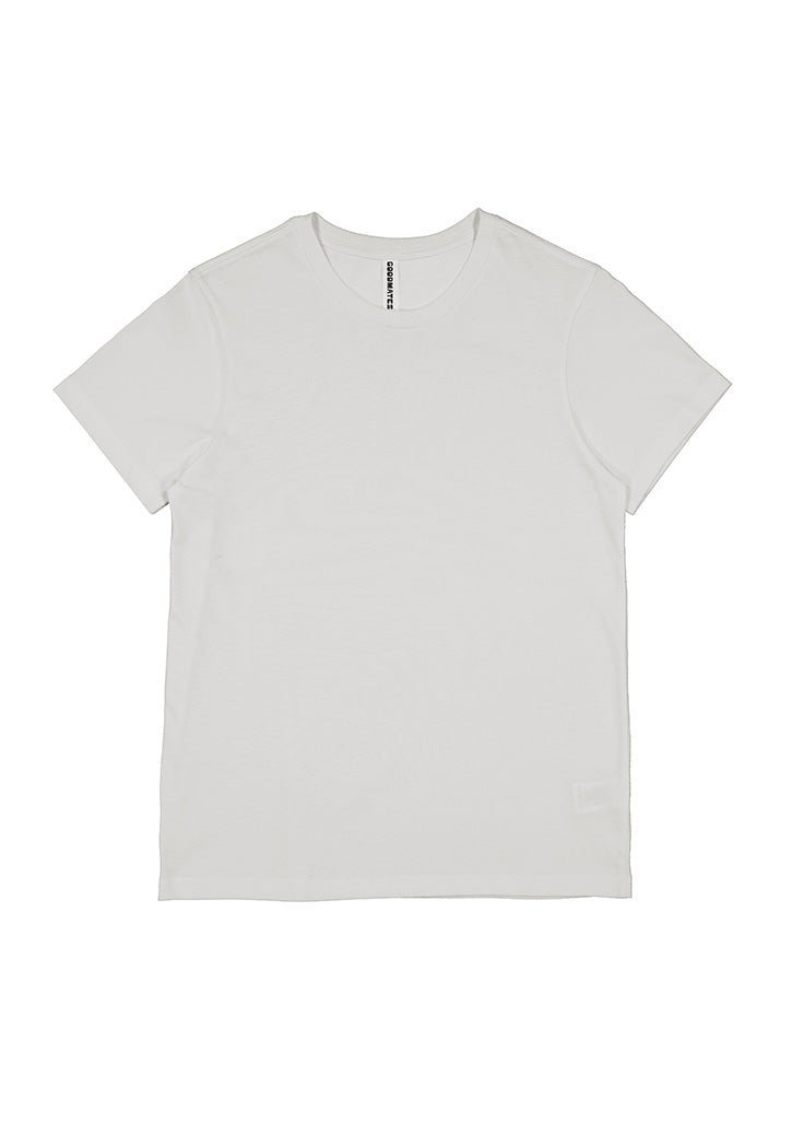 Basis Womens Short Sleeve Tee - Ecru (back)