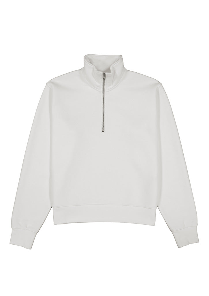 Everyday Womens 1/4 Zip - Ecru (back)