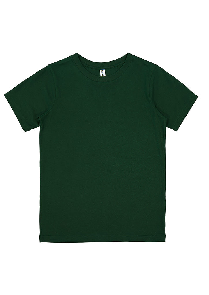 Basis Kids Short Sleeve Tee - Forest (back)