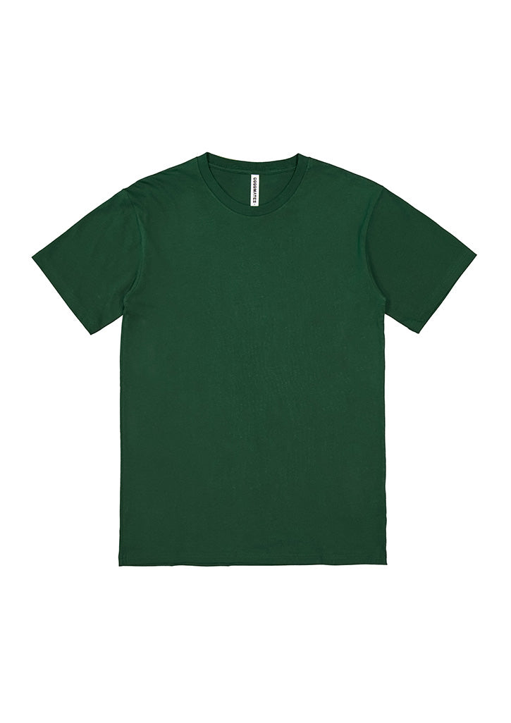 Basis Mens Short Sleeve Tee - Forest (back)