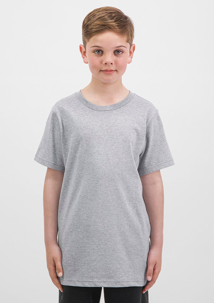 Basis Kids Short Sleeve Tee - Grey Marle