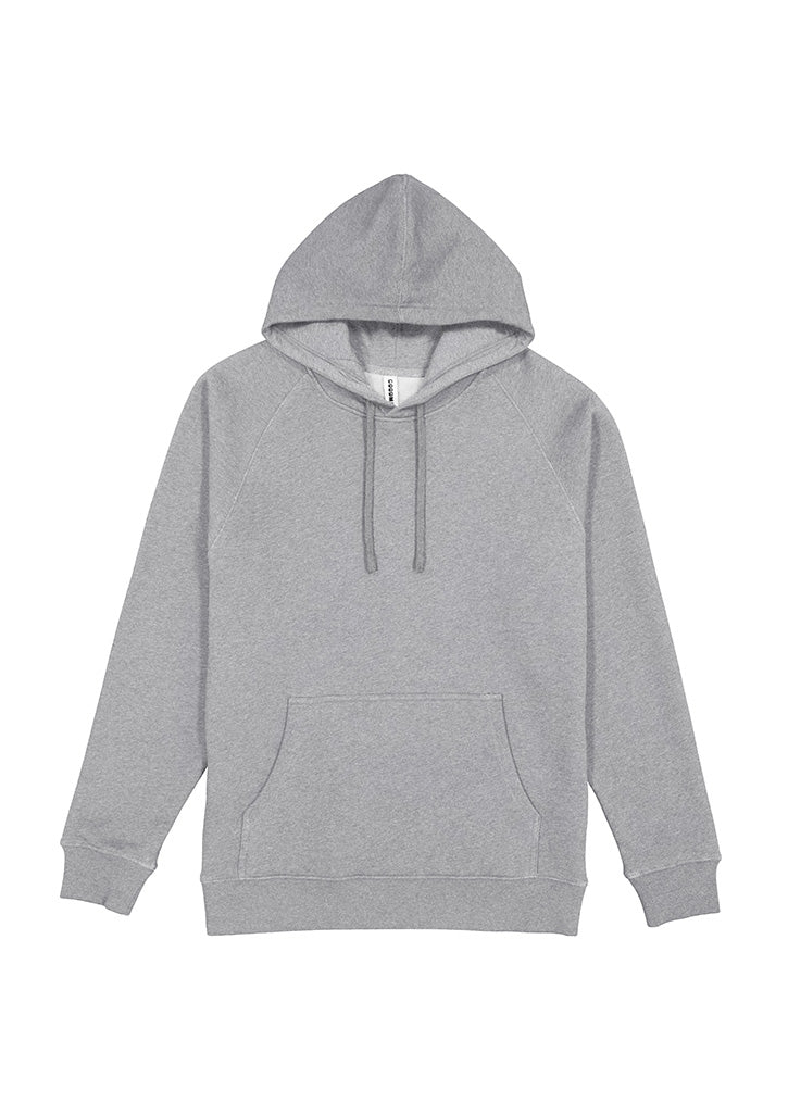 Basis Mens Hoodie - Grey Marle (back)